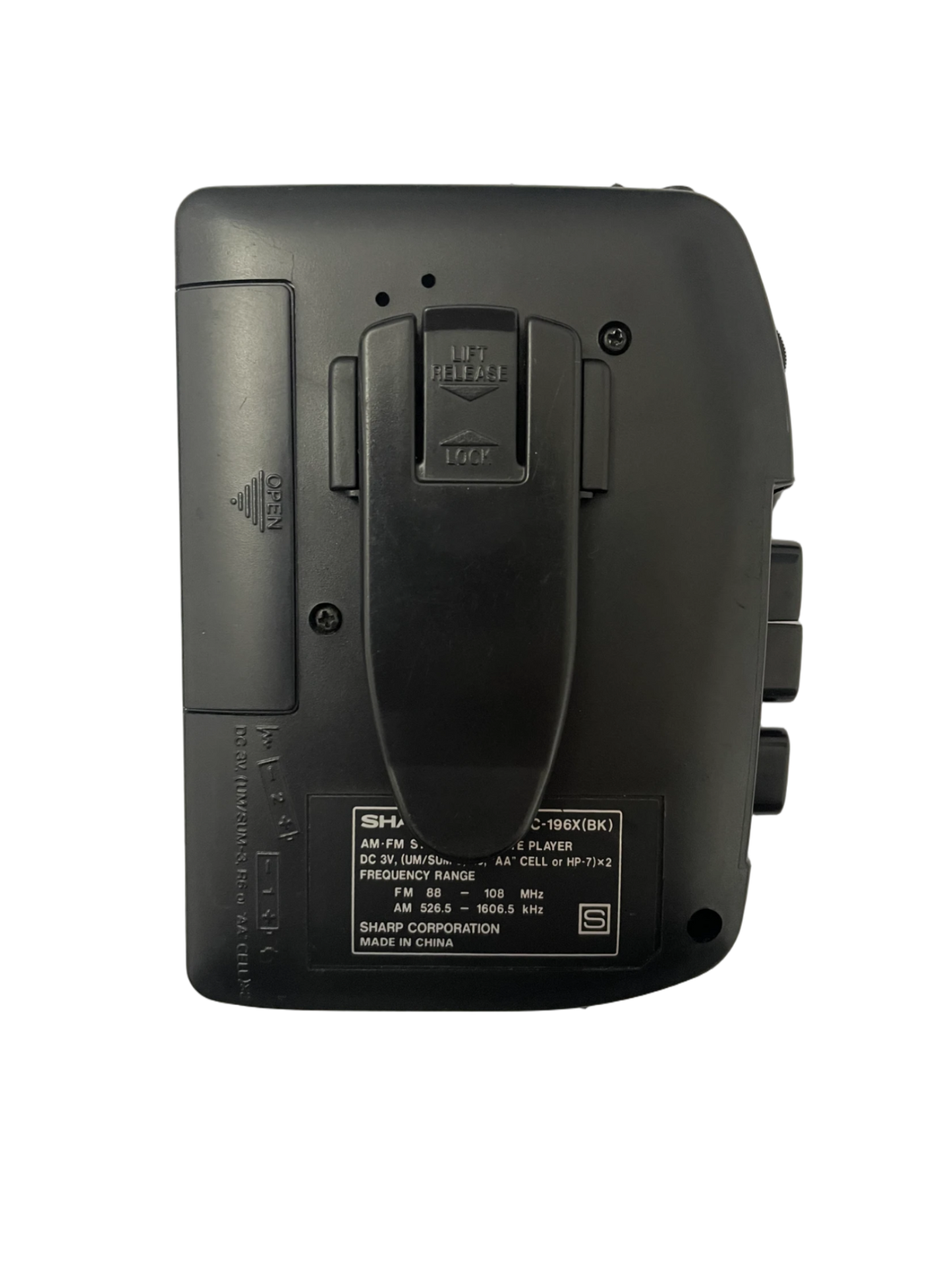 SHARP WALKMAN CASSETTE PLAYER