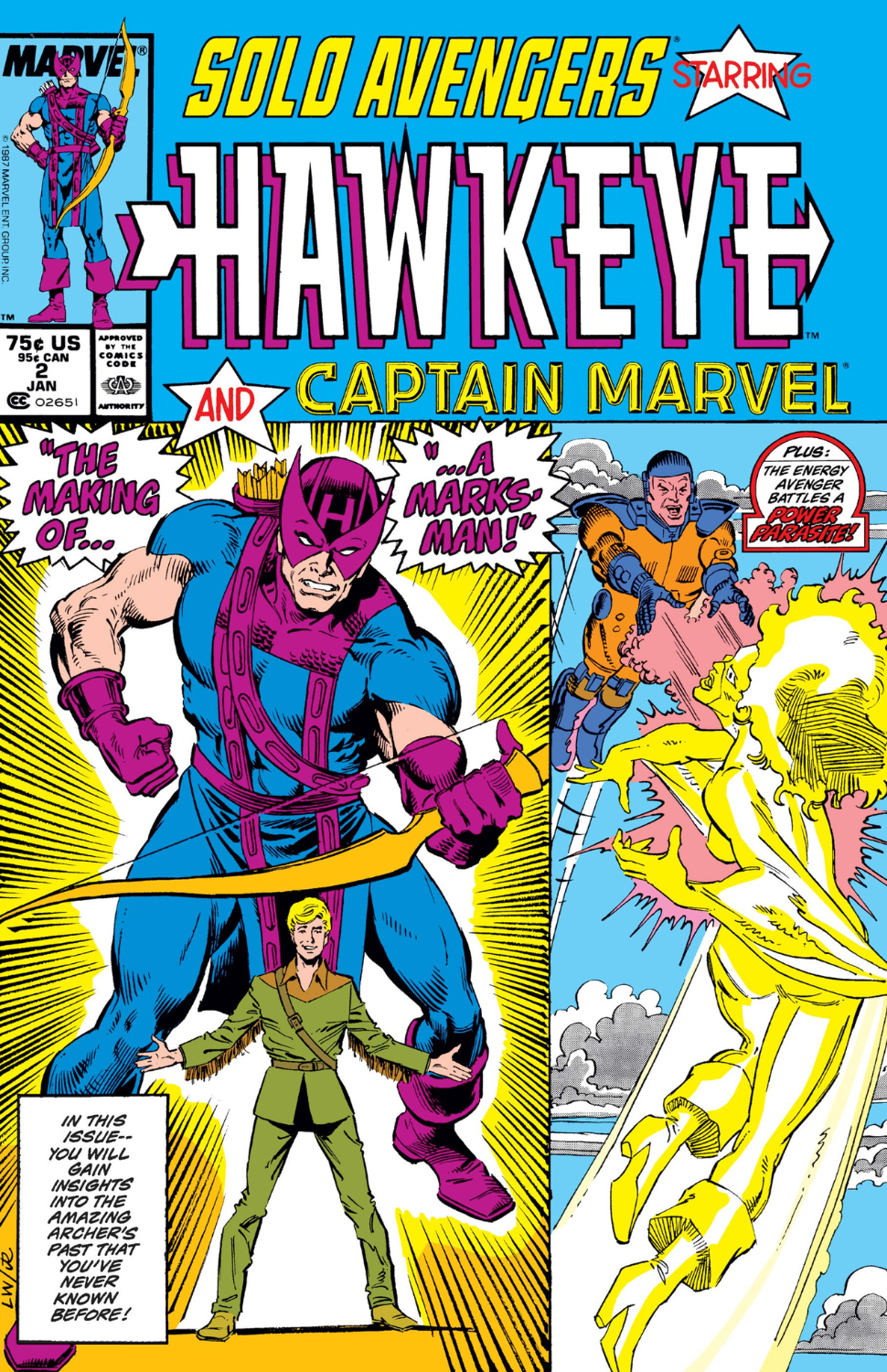 Solo Avengers: Hawkeye & Captain Marvel #2 (1988)