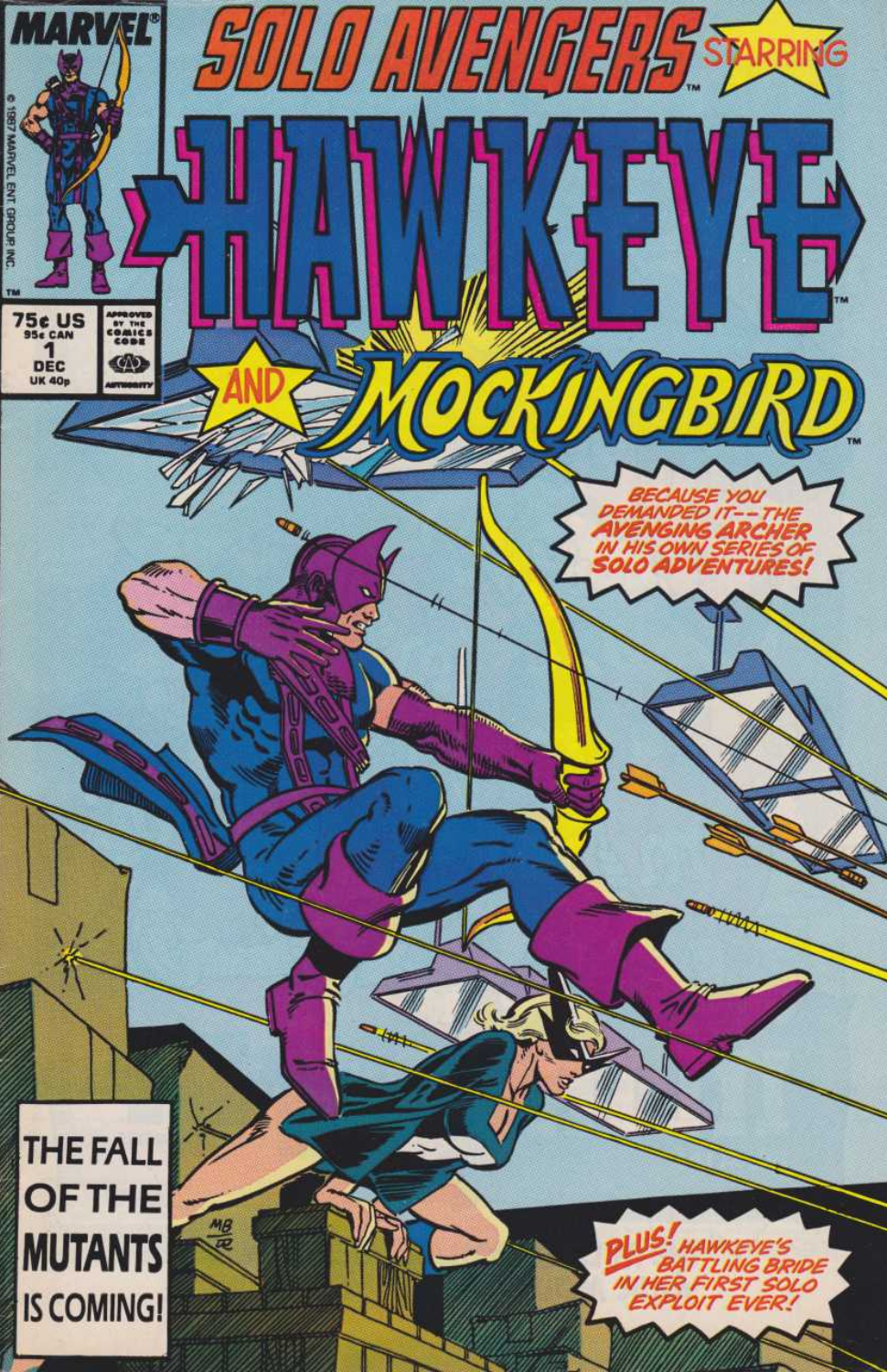 Solo Avengers #1 - Hawkeye & Mockingbird (1987)