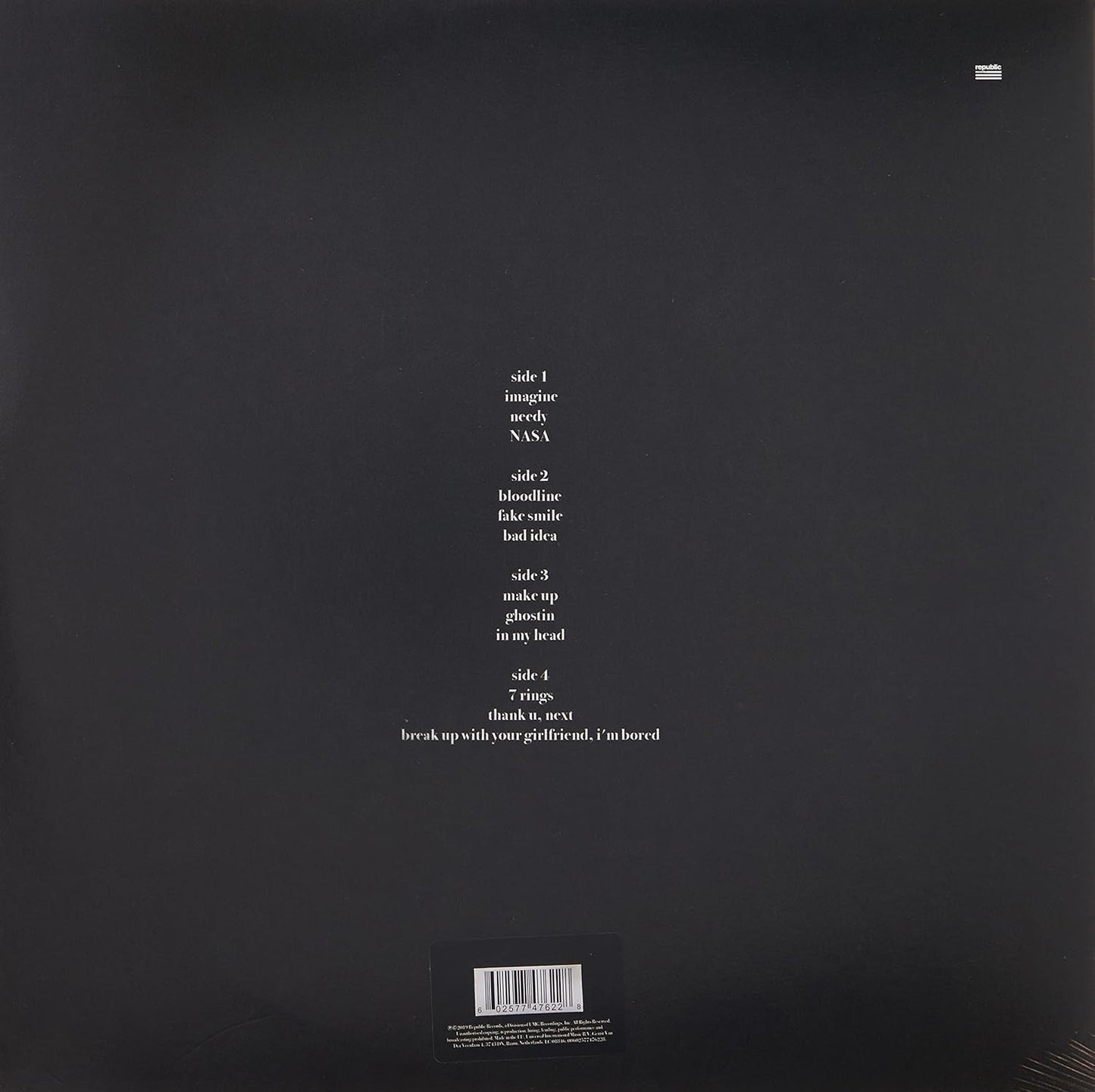 Ariana Grande - thank u, next Double LP Vinyl