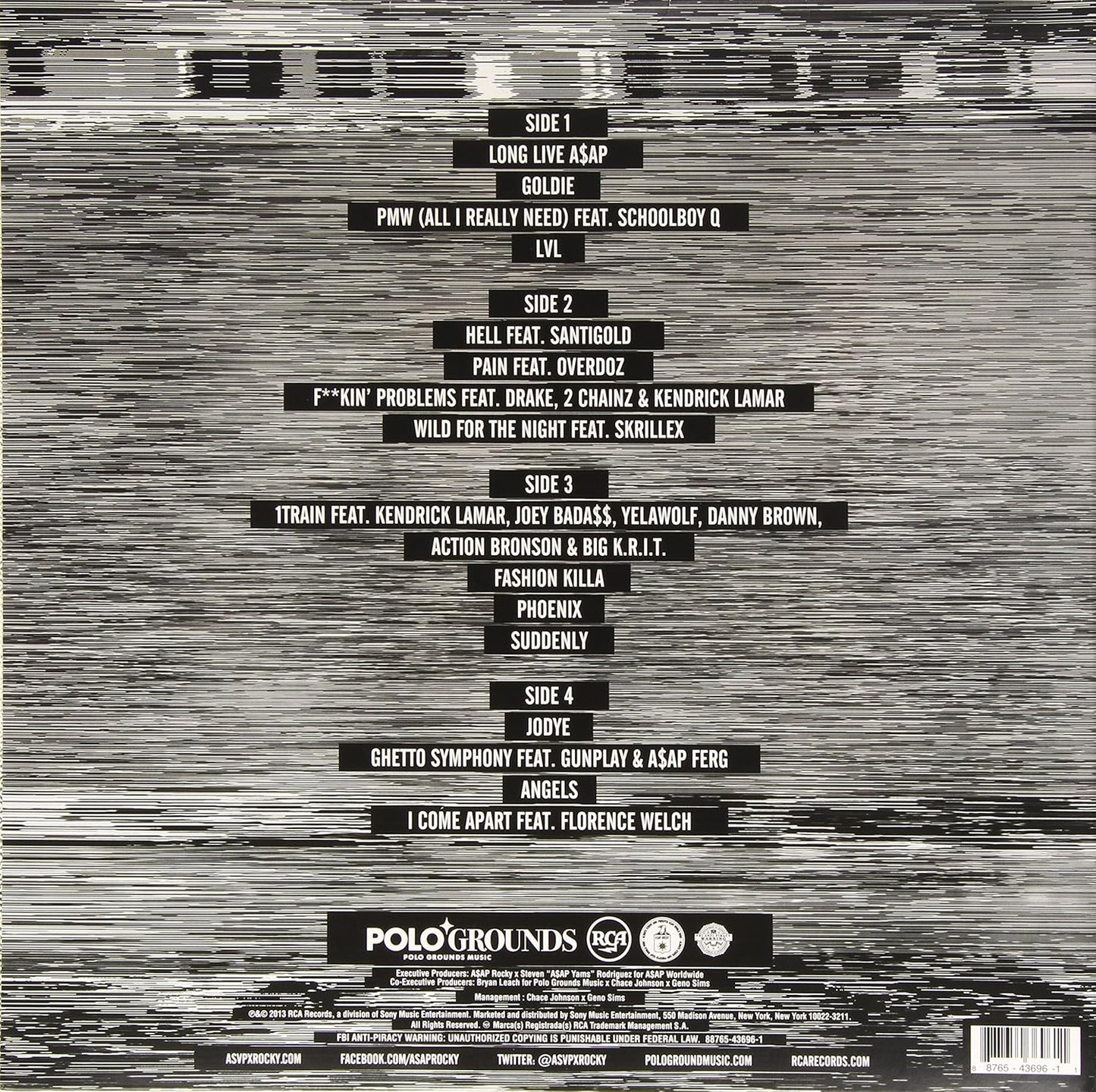 A$AP Rocky - LONG.LIVE.A$AP (Deluxe Version) Double LP Colored Vinyl