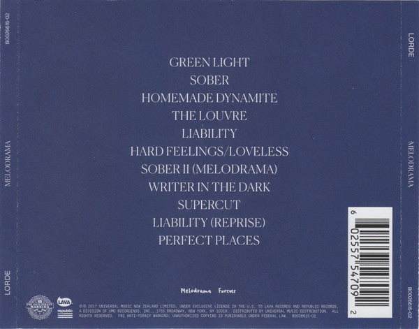 Lorde - Melodrama CD
