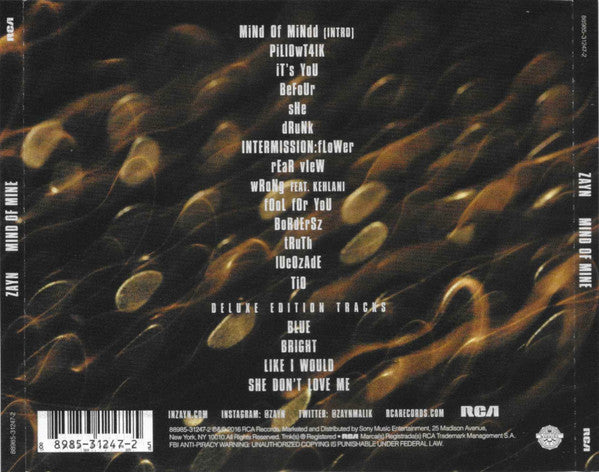 Zayn - Mind Of Mine CD