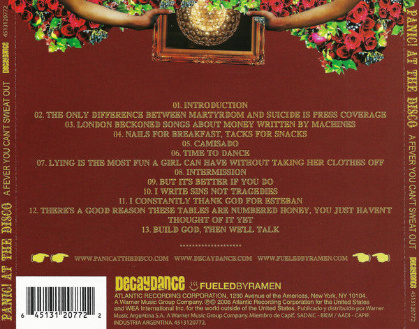 Panic! At the Disco - A Fever You Can't Sweat Out CD