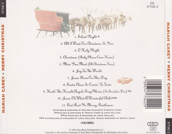 Mariah Carey - Merry Christmas CD