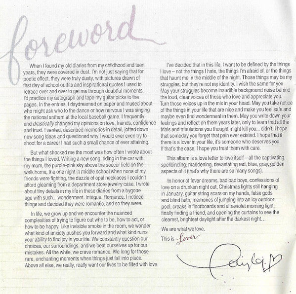 Taylor Swift - Lover CD