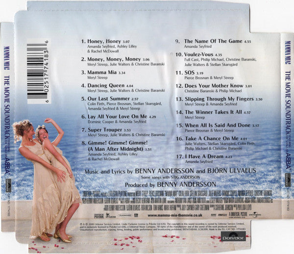 Mamma Mia!: The Movie Soundtrack CD