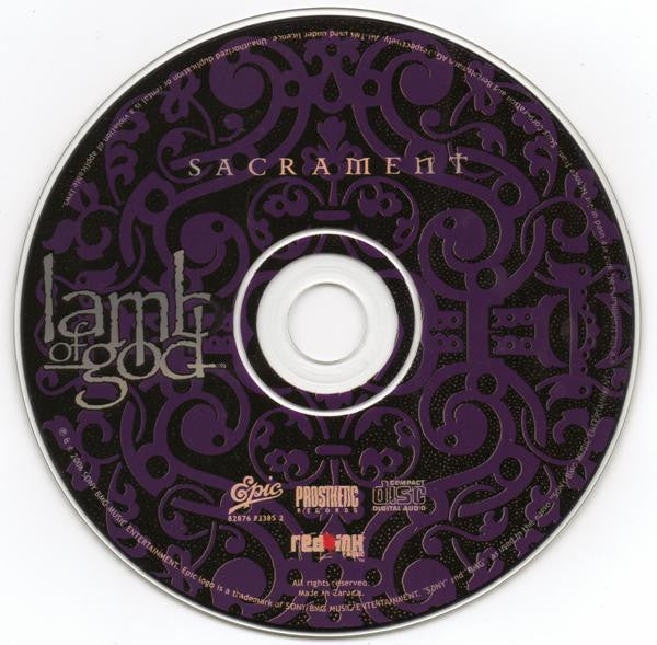 Lamb Of God - Sacrament CD