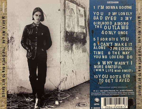 Maria McKee - You Gotta Sin To Get Saved CD