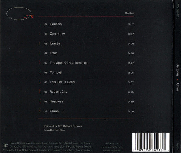 Deftones - Ohms CD