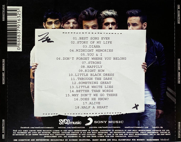One Direction - Midnight Memories (The Ultimate Edition) CD