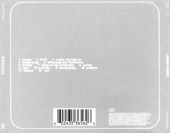 Ariana Grande - Positions CD