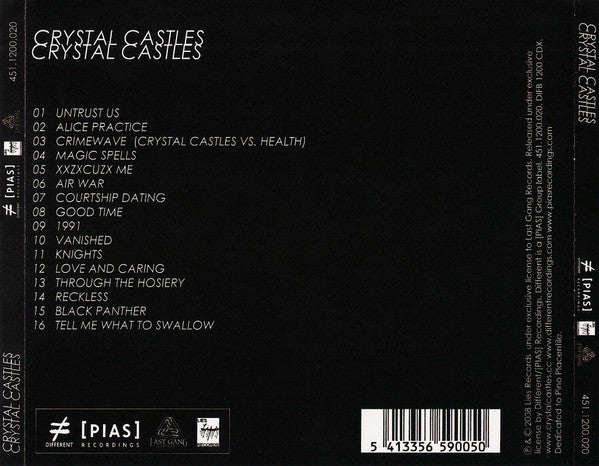 Crystal Castles - Crystal Castles CD