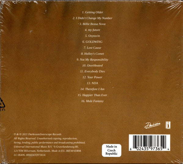 Billie Eilish - Happier Than Ever CD