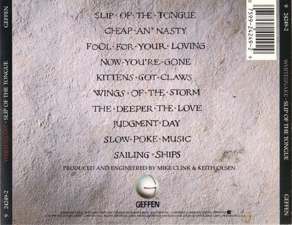 Whitesnake - Slip Of The Tongue CD