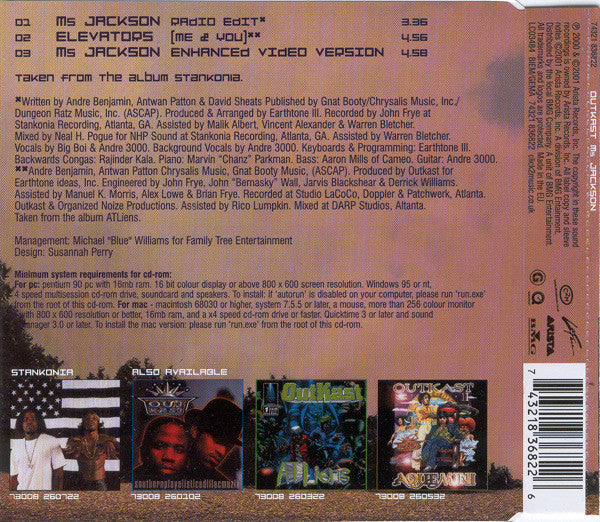 OutKast - Ms. Jackson Single CD