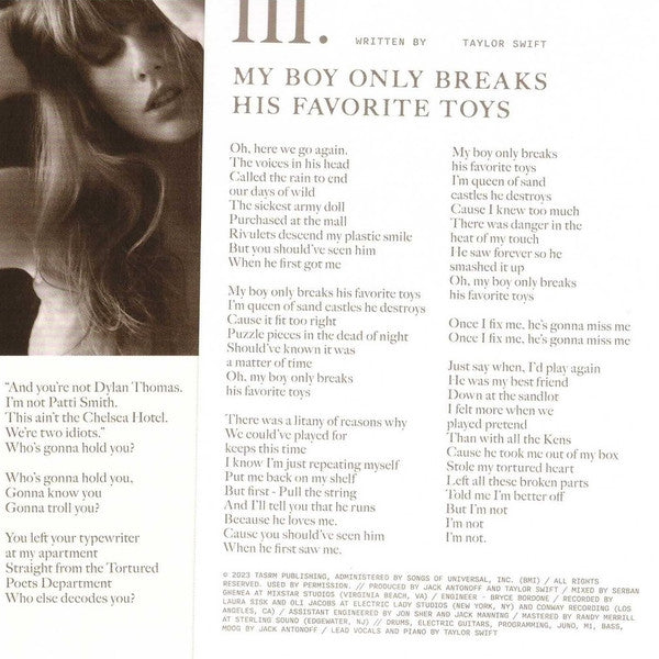 Taylor Swift - The Tortured Poets Department CD ("The Manuscript") with Poster!