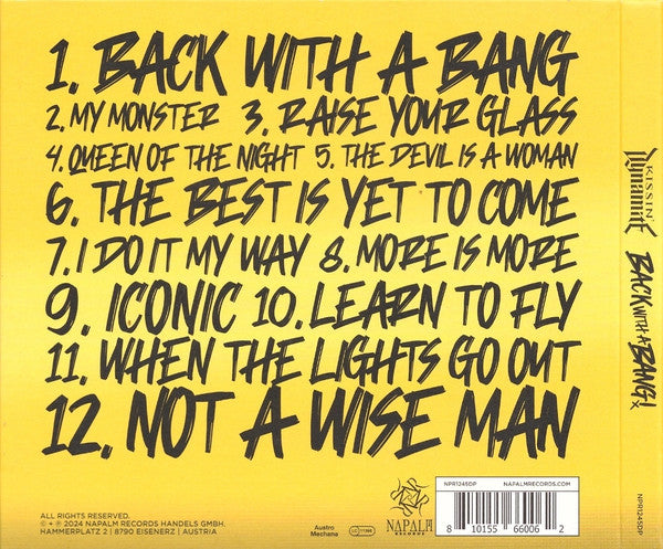 Kissin' Dynamite - Back With A Bang! CD