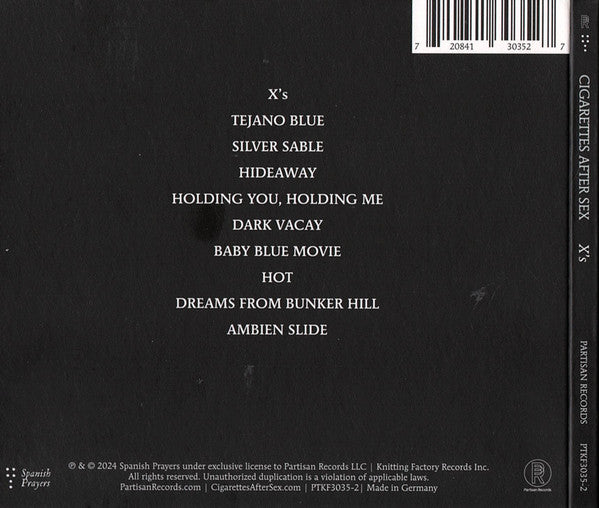 Cigarettes After Sex - X's CD