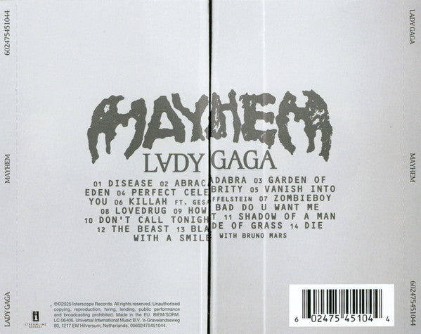Lady Gaga - Mayhem CD