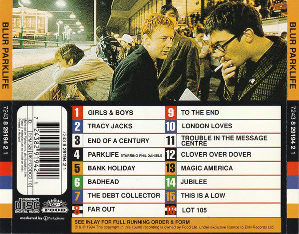 Blur - Parklife CD