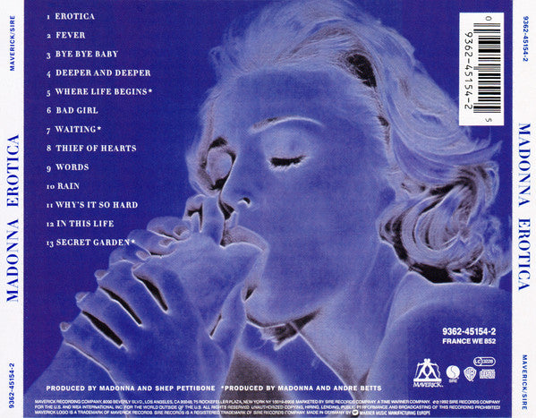 Madonna - Erotica CD