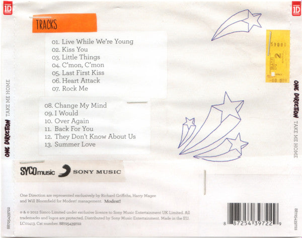 One Direction - Take Me Home CD