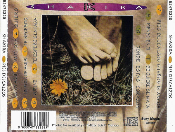 Shakira - Pies Descalzos CD