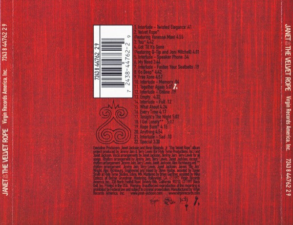 Janet Jackson - The Velvet Rope CD
