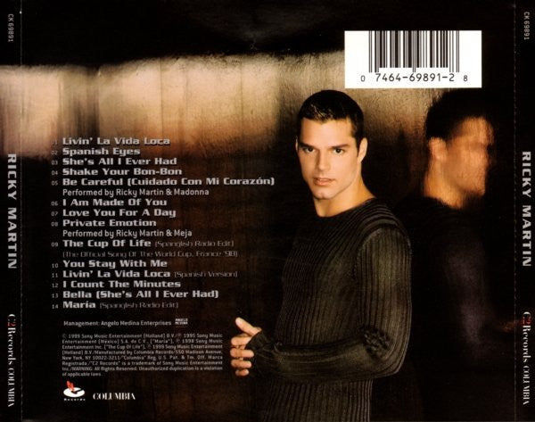 Ricky Martin - Ricky Martin CD
