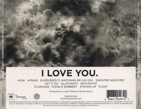 The Neighbourhood - I Love You. CD