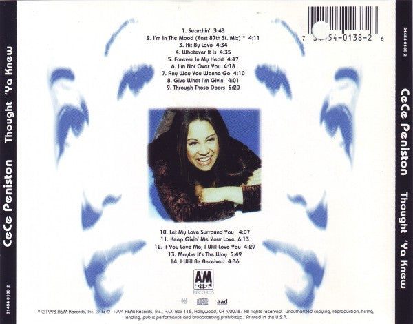 CeCe Peniston – Thought 'Ya Knew CD