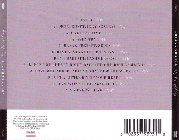 Ariana Grande - My Everything CD