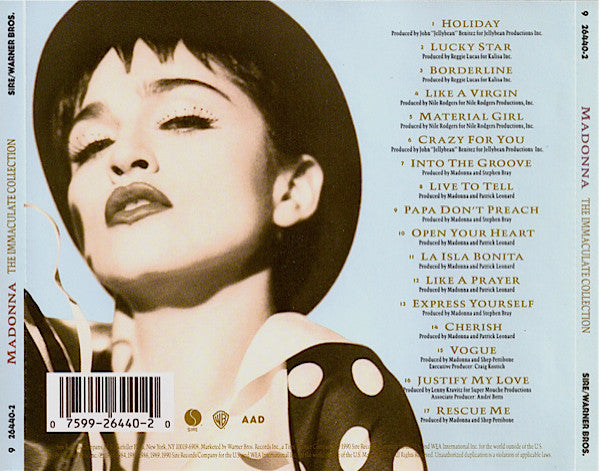 Madonna - The Immaculate Collection CD