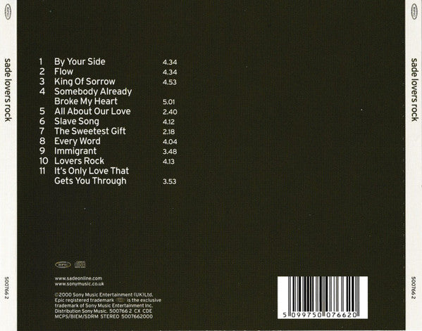 Sade - Lovers Rock CD