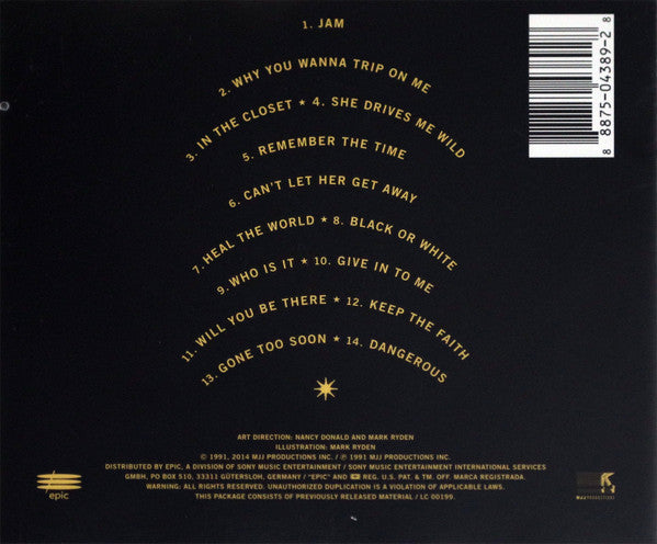 Michael Jackson – Dangerous CD