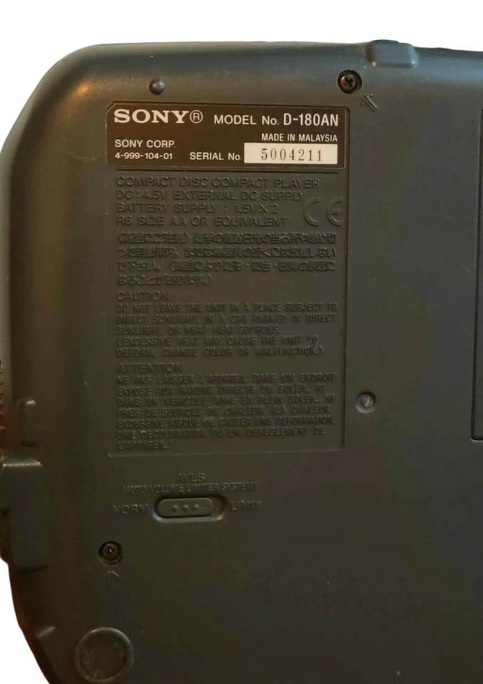 SONY Discman CD Player