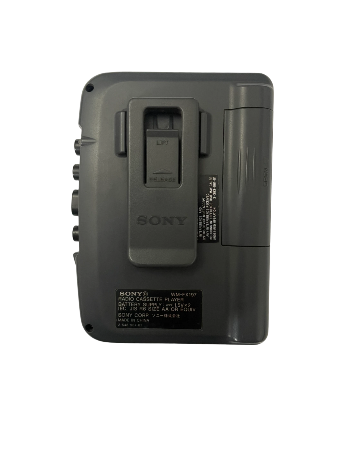 SONY WALKMAN CASSETTE PLAYER