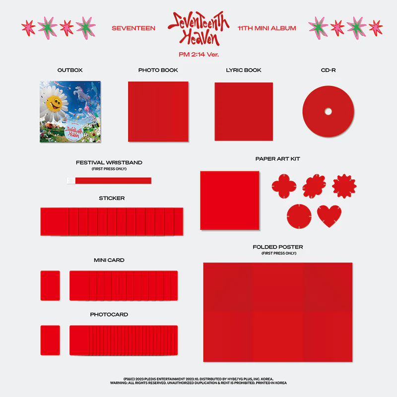SEVENTEEN 11th Mini Album 'SEVENTEENTH HEAVEN' [PM 2:14 Ver.] [Target Exclusive] CD