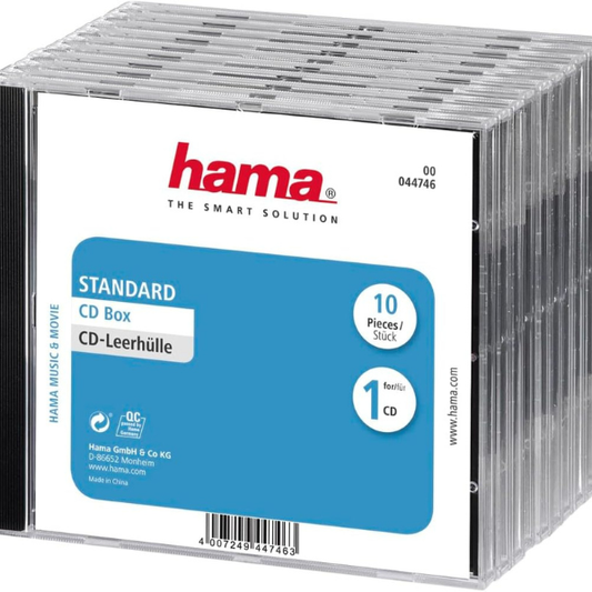 10 Standard Case (for CD and Blu-Ray Discs, CD Protective Case)