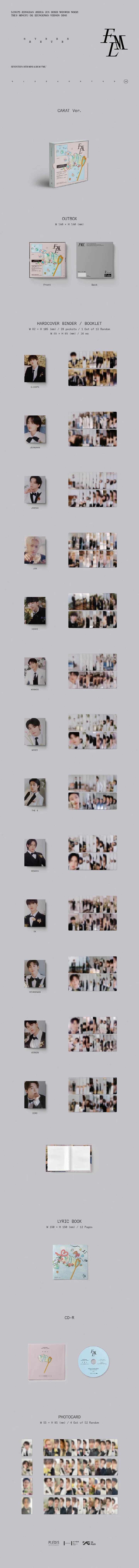 SEVENTEEN 10th Mini Album 'FML' (CARAT Ver.) CD