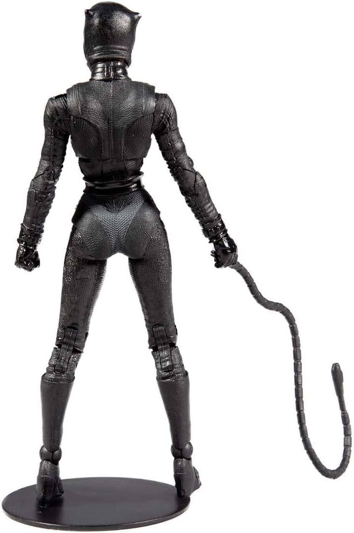 McFarlane 7-Inch Catwoman Action Figure with 22 Moving Parts, Collectible DC Batman Movie Figure with Stand Base and Unique Collectible Character Card