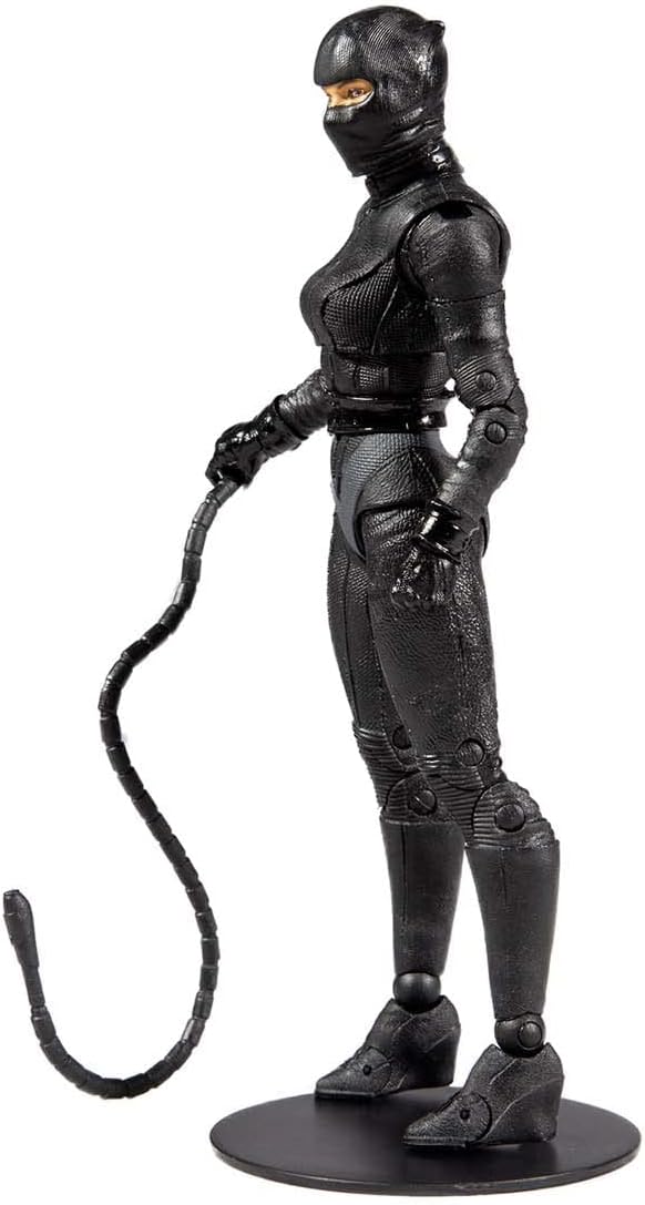 McFarlane 7-Inch Catwoman Action Figure with 22 Moving Parts, Collectible DC Batman Movie Figure with Stand Base and Unique Collectible Character Card