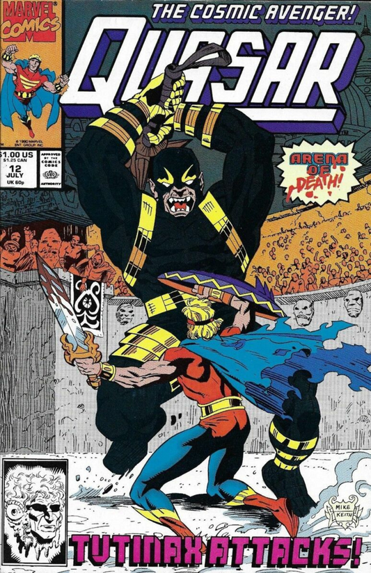 QUASAR: The Cosmic Avenger #12 (1990)