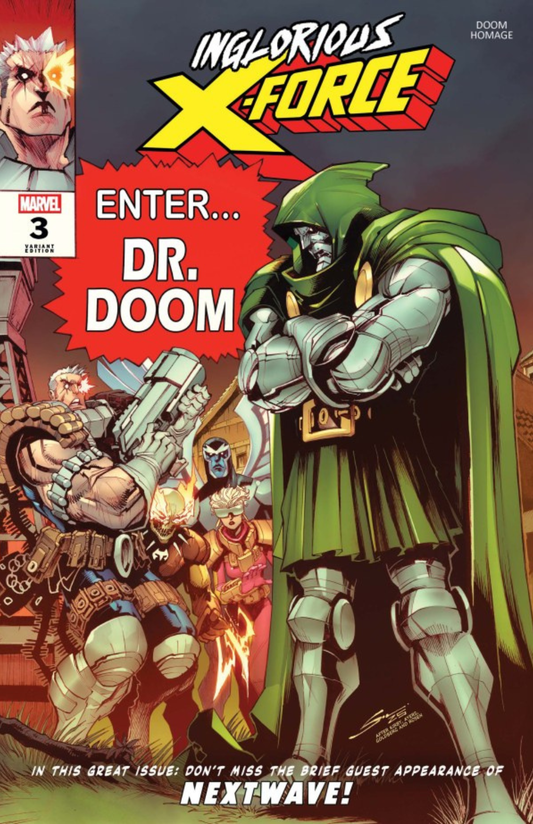 Inglorious X Force #3 [Doom Homage Variant]