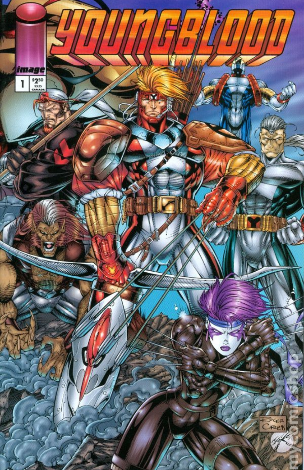 Youngblood #1 (1995 - Wraparound Cover)
