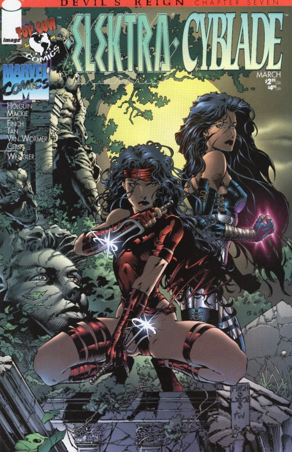 Elektra / Cyblade #1 (1997 Marvel/Image)