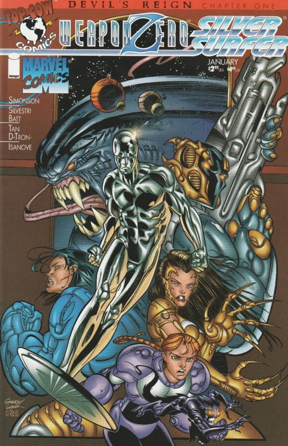 Weapon Zero / Silver Surfer #1B (1997 Marvel/Image)