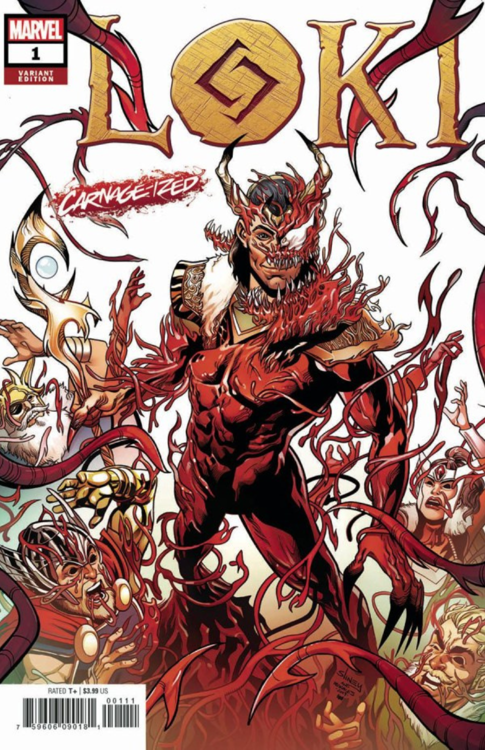 Loki #1 (2019) [Carnage-ized Variant]