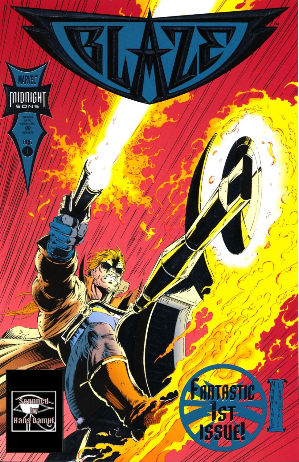 Blaze #1 (Embossed Foil Cover) [1994]